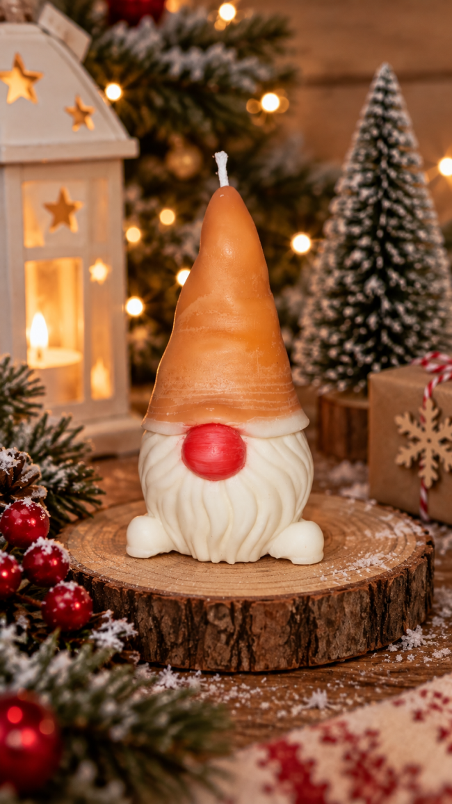Bougie lutin de noël